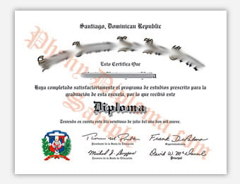 Mexico High School - Fake Spanish Diploma Sample